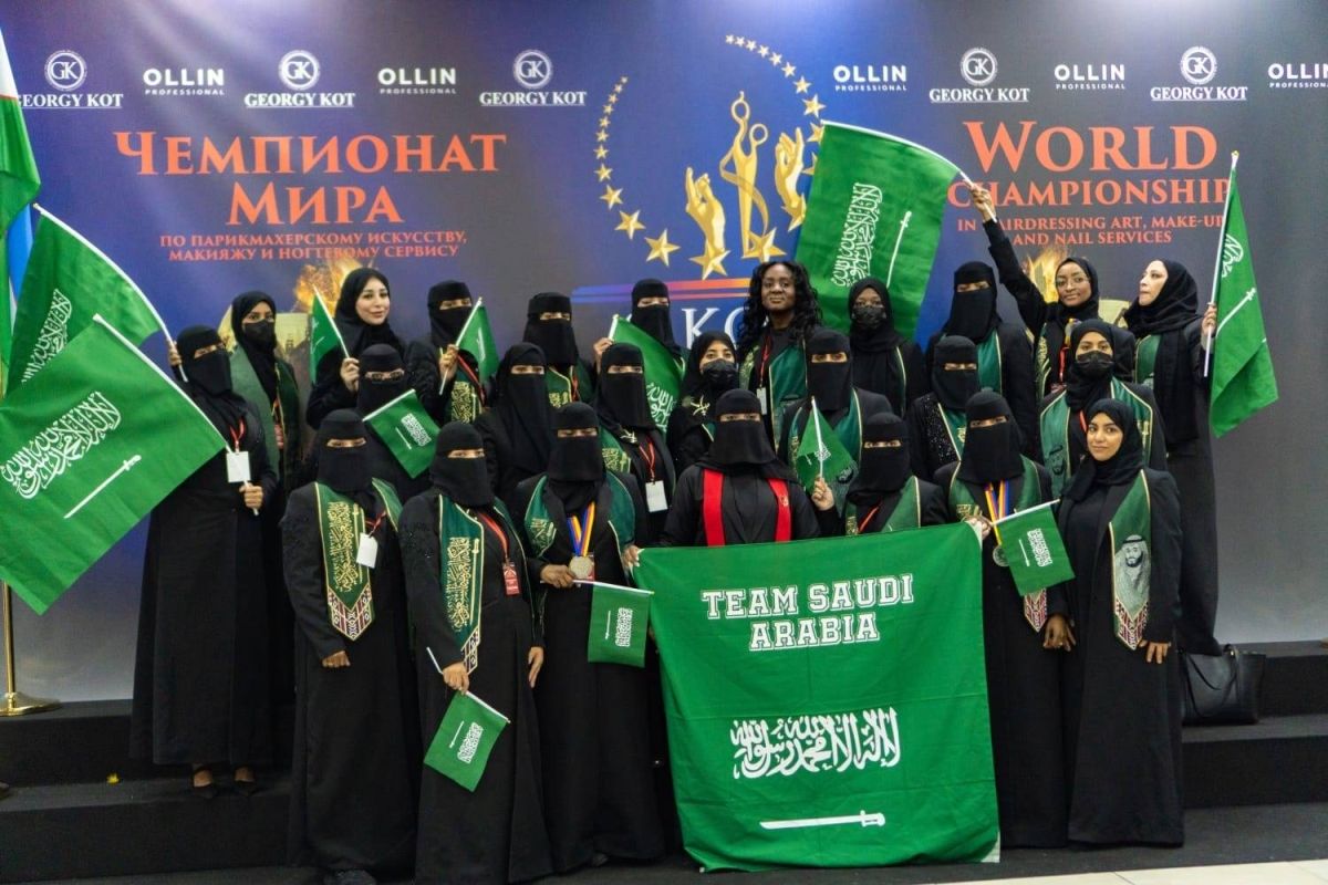 الفريق السعودي يحقق إنجازًا عالميًا في روسيا ويحصد سلسلة من الجوائز الدولية في بطولة عالمية للتجميل
