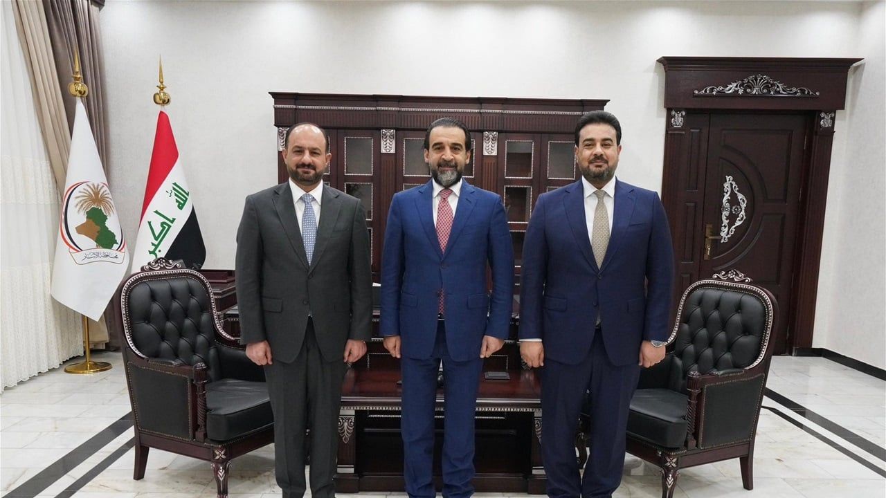 الحلبوسي يهنئ عمر دبوس لانتخابه محافظاً للأنبار