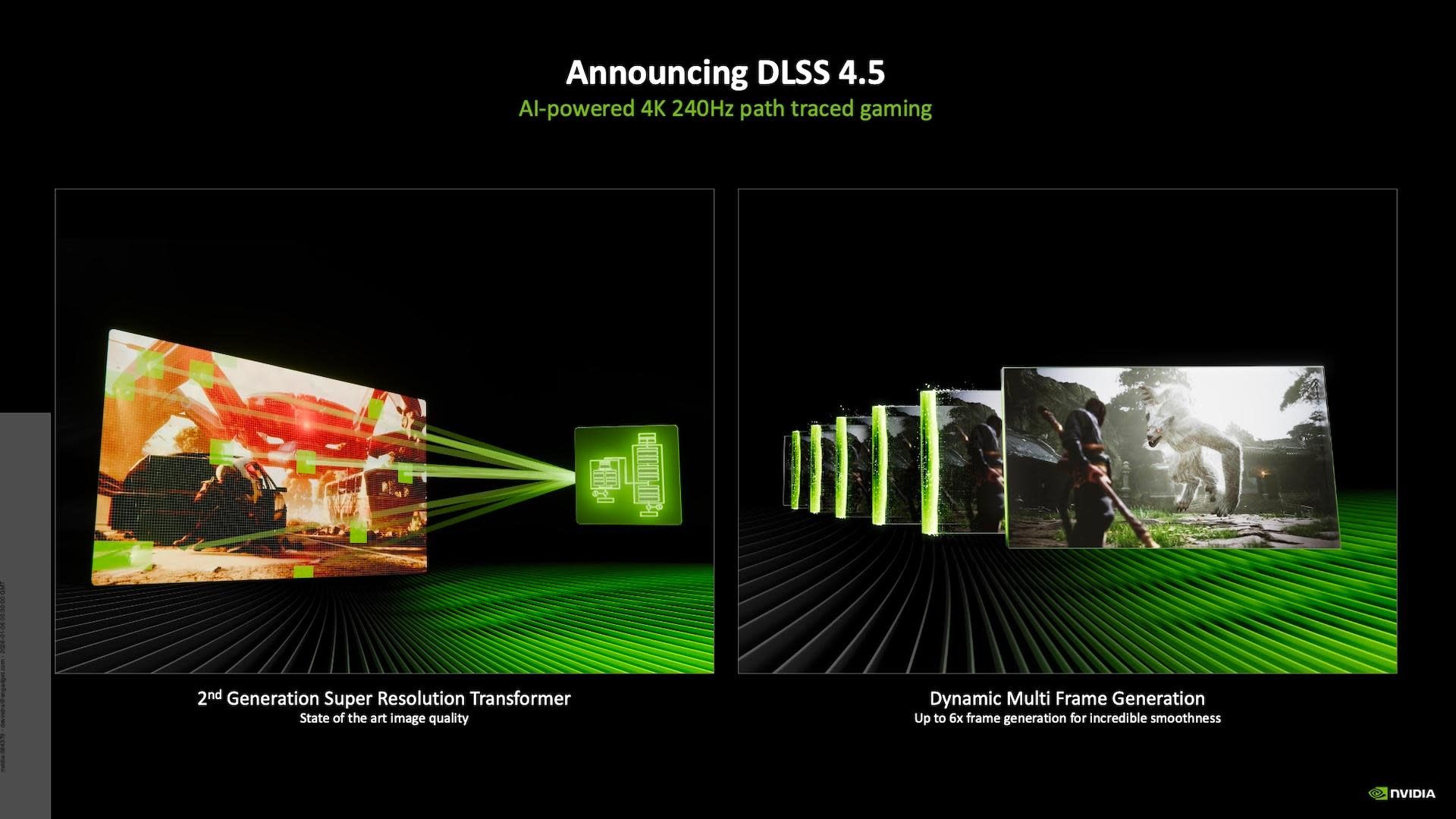 تكنولوجيا: NVIDIA تكشف عن DLSS 4.5 بتحسينات كبيرة وأداء قوي #CES2026