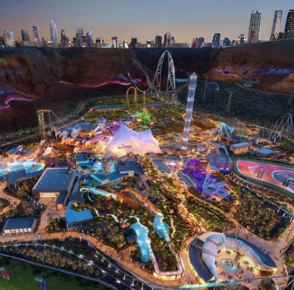 "القديّة".. مدينة ترفيهية عالمية في أحضان "طويق"