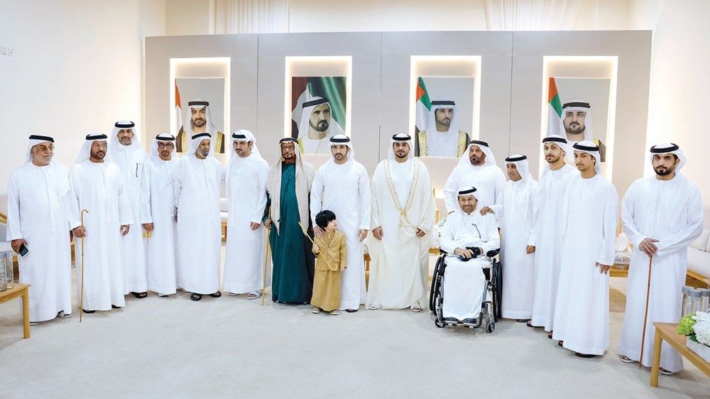 حمدان بن محمد ومكتوم بن محمد يحضران أفراح المطيوعي والمزروعي