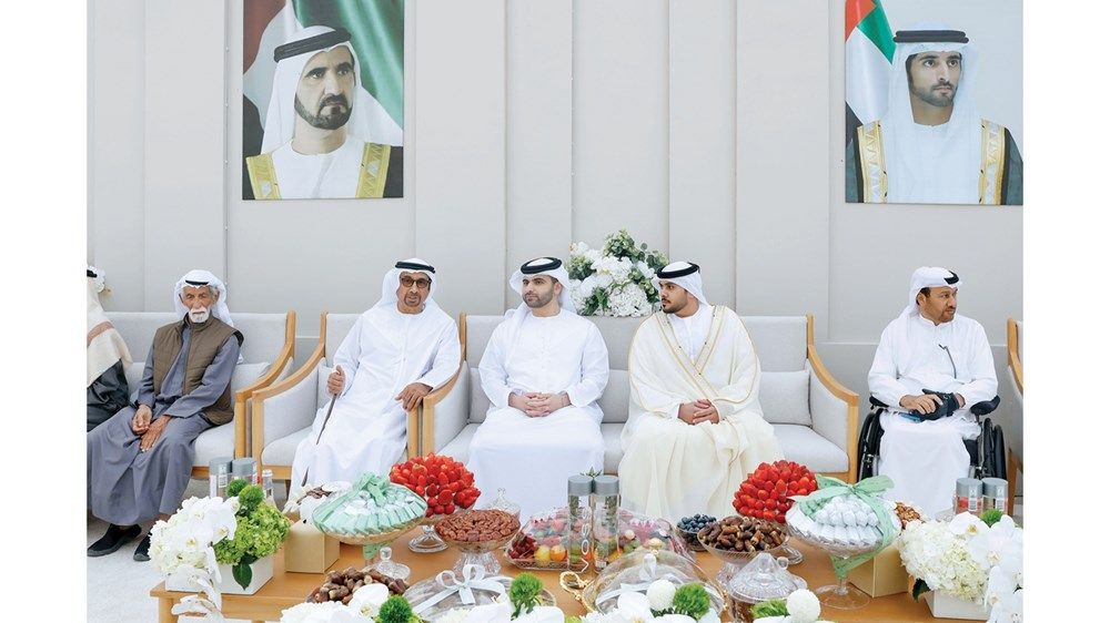 حمدان بن محمد ومكتوم بن محمد يحضران أفراح المطيوعي والمزروعي