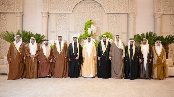 ذياب بن محمد بن زايد يحضر حفل استقبال بمناسبة زفاف عثمان عبدالله اليحيا