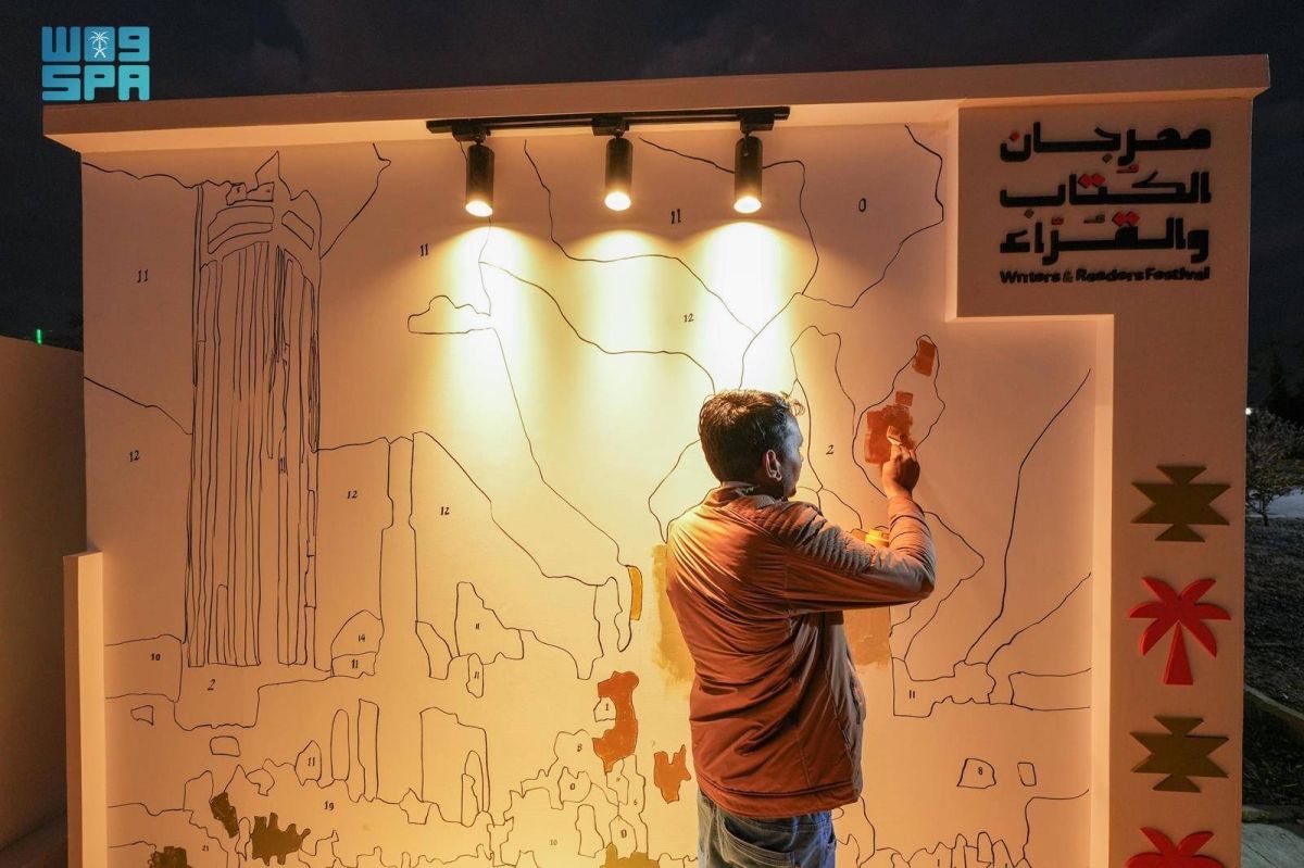 جداريات تفاعلية تستقطب 
زوار مهرجان الكتاب والقراء بالطائف