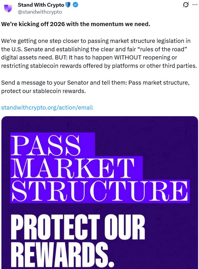 قد تسحب Coinbase دعمها لقانون CLARITY Act إذا فُرض حظر على مكافآت العملات المستقرة