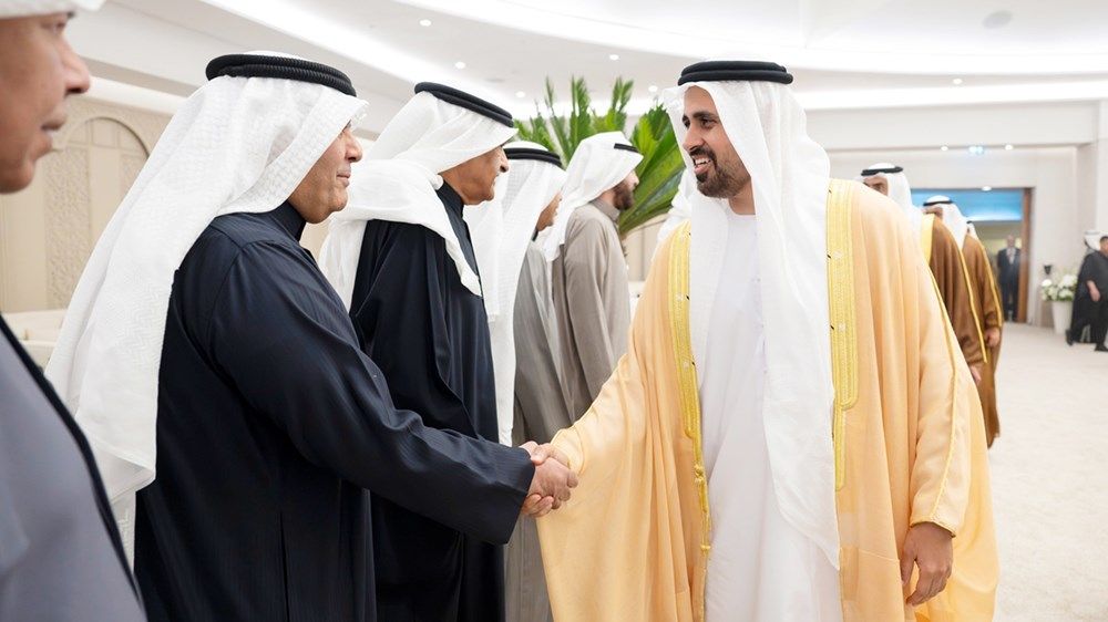 ذياب بن محمد بن زايد يحضر حفل استقبال بمناسبة زفاف عثمان عبدالله اليحيا