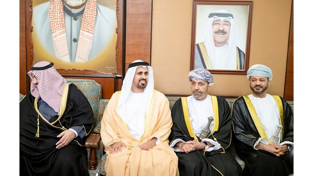 ذياب بن محمد بن زايد يحضر حفل استقبال بمناسبة عقد قران عبدالله فهد الصباح