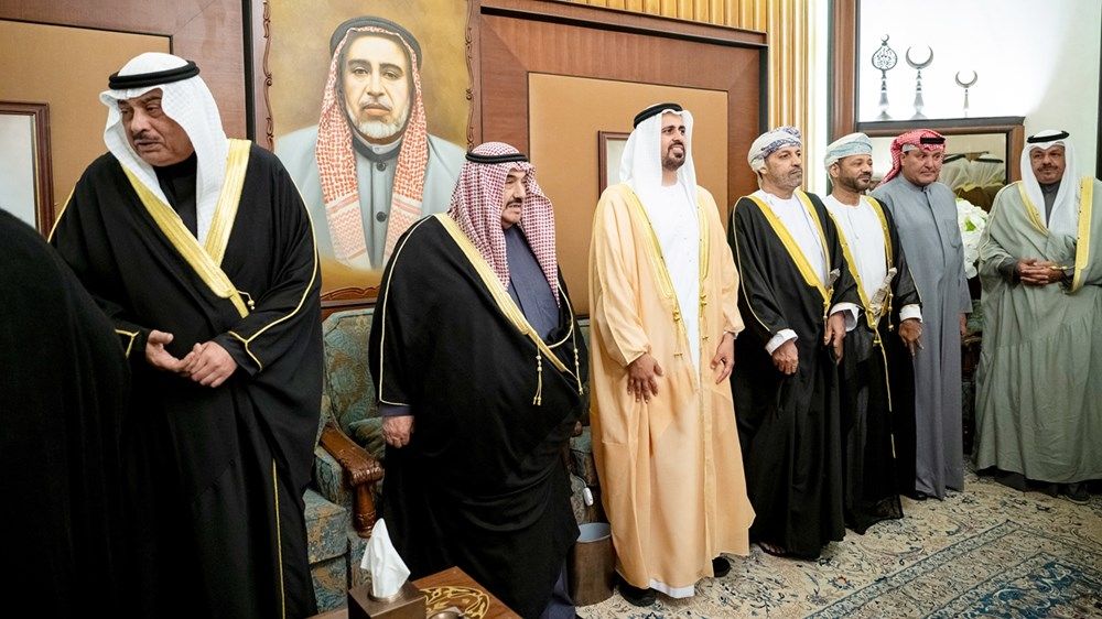 ذياب بن محمد بن زايد يحضر حفل استقبال بمناسبة عقد قران عبدالله فهد الصباح