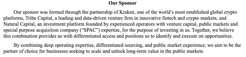 شركة استحواذ خاصة مرتبطة بـ Kraken تتقدم بطلب طرح عام أولي بقيمة 250 مليون دولار يستهدف بنية التشفير التحتية