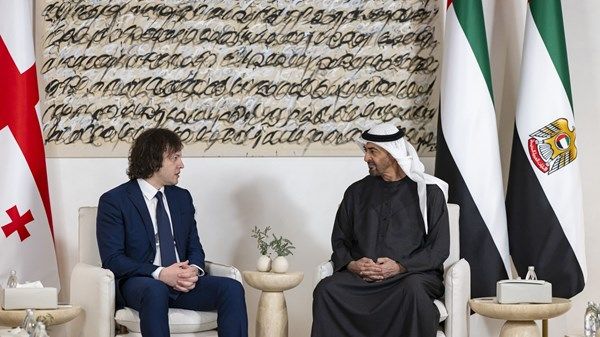 رئيس الدولة ورئيس وزراء جورجيا يبحثان تعزيز التعاون في إطار الشراكة الاقتصادية الشاملة بين البلدين