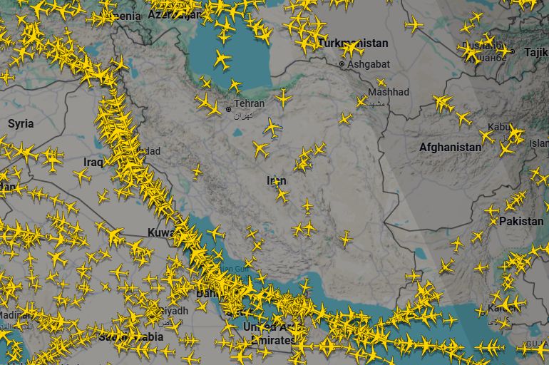 الطيران العالمي يتجنب المجال الجوي الإيراني