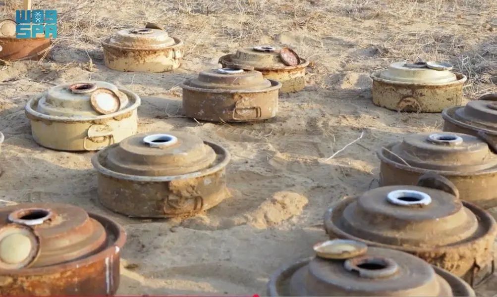مشروع مسام ينزع 1181 لغمًا من الأراضي اليمنية خلال أسبوع