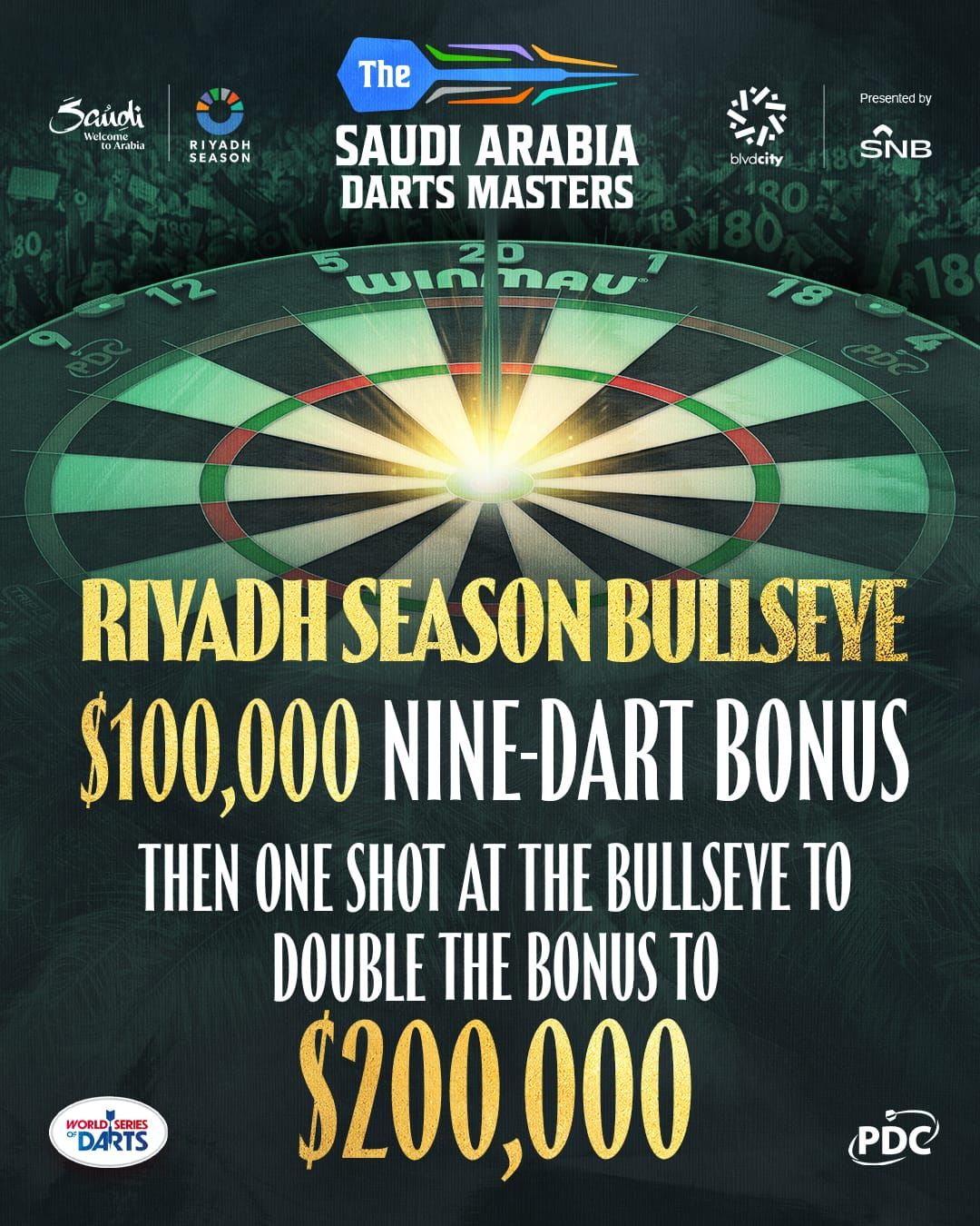 تركي آل الشيخ يعلن عن أكبر جائزة لرمية التسع سهام في بطولة ماسترز السعودية للسهام ٢٠٢٦