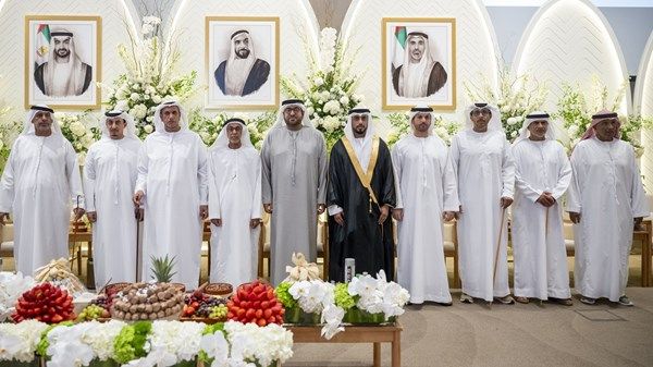 محمد بن حمدان بن زايد يحضر حفل استقبال بمناسبة زفاف ناصر النخيرة الشامسي