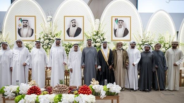 ذياب بن محمد بن زايد يحضر حفل استقبال بمناسبة زفاف ناصر النخيرة الشامسي