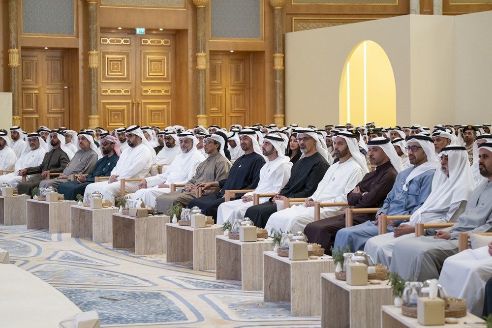 رئيس الدولة والشيوخ يشهدون جلسة وطنية في الذكرى الرابعة ليوم العزم «17 يناير»