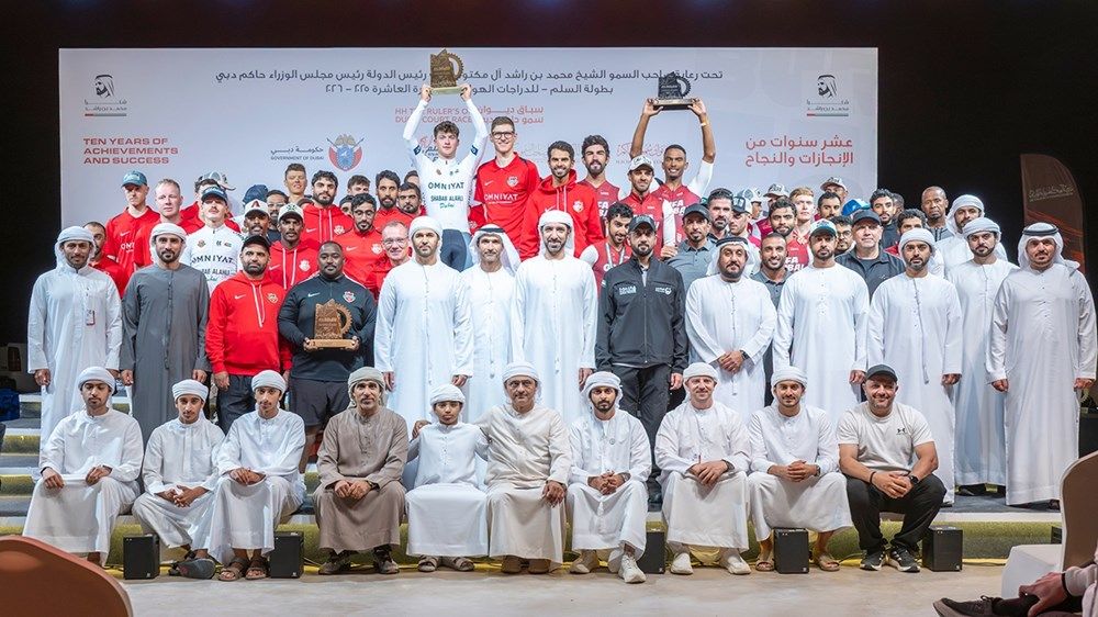 محمد بن راشد يشهد جانباً من سباق «ديوان سموّ حاكم دبي»