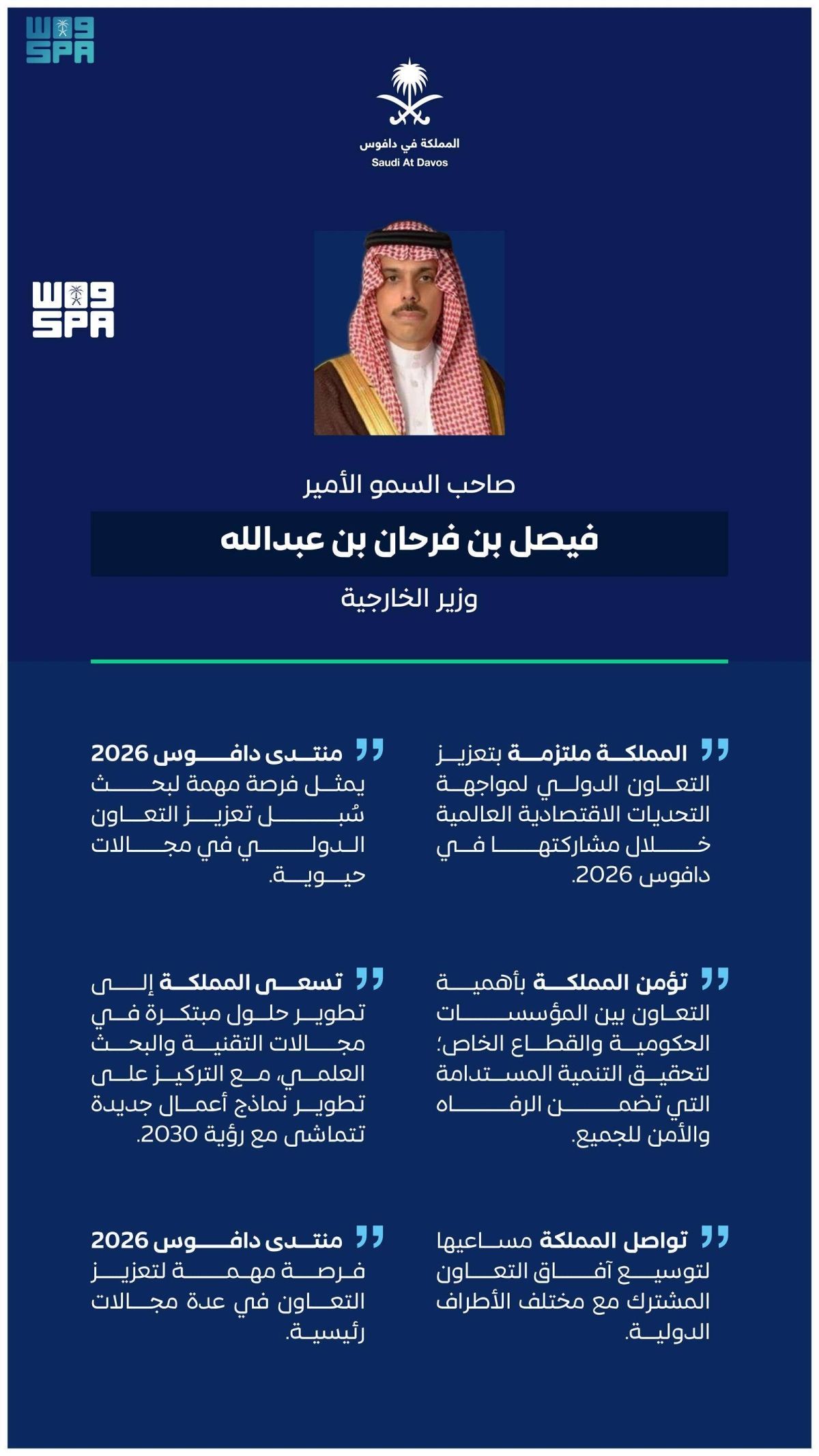 وزير الخارجية: المملكة ملتزمة بالتعاون الدولي لمواجهة التحديات