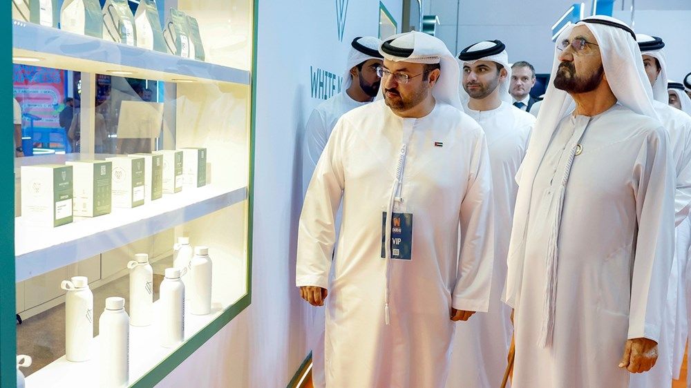 محمد بن راشد يزور معرض «عالم القهوة دبي»