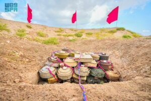 مشروع مسام ينزع 837 لغمًا من الأراضي اليمنية خلال أسبوع