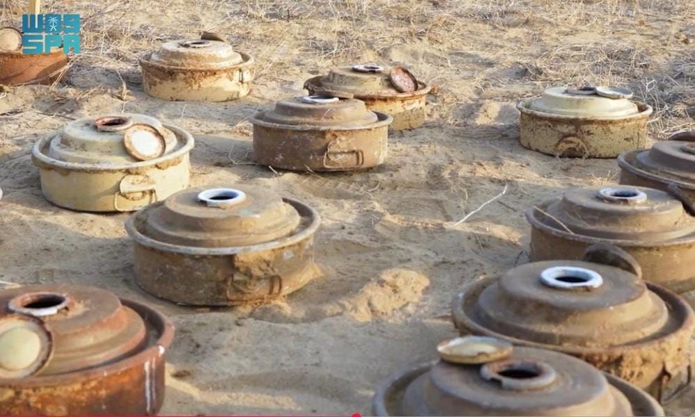 مشروع مسام ينزع 837 لغمًا من الأراضي اليمنية خلال أسبوع