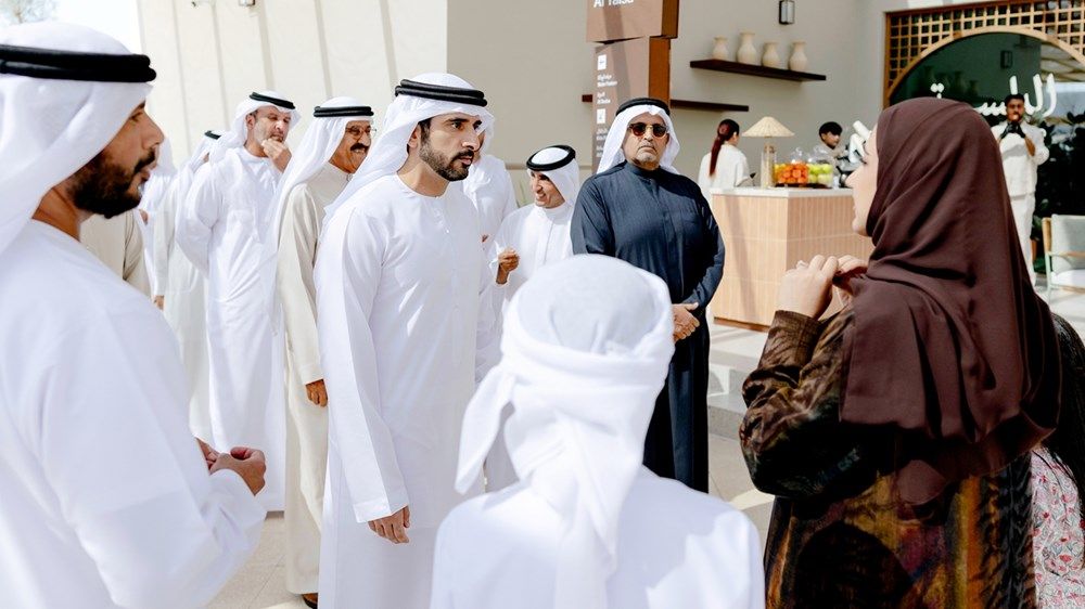 حمدان بن محمد يشهد افتتاح «حوي ند الشبا»