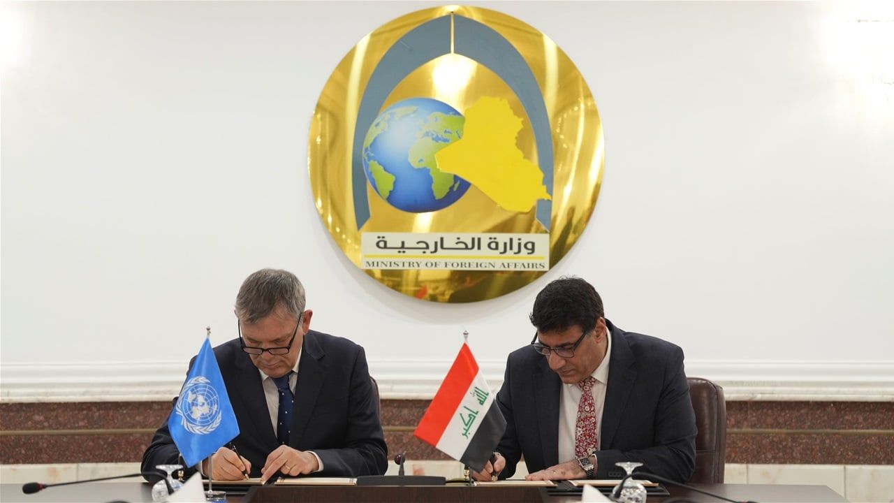 العراق يوقع اتفاق الشراكة الاستراتيجية مع الاونروا
