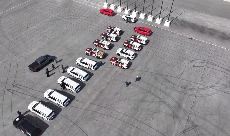 القوة الأمنية الإماراتية المشاركة في تمرين «أمن الخليج العربي 4» تصل إلى دولة قطر