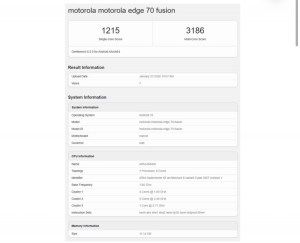 تكنولوجيا: هاتف Motorola Edge 70 Fusion يظهر على Geekbench قبل الإطلاق الرسمي