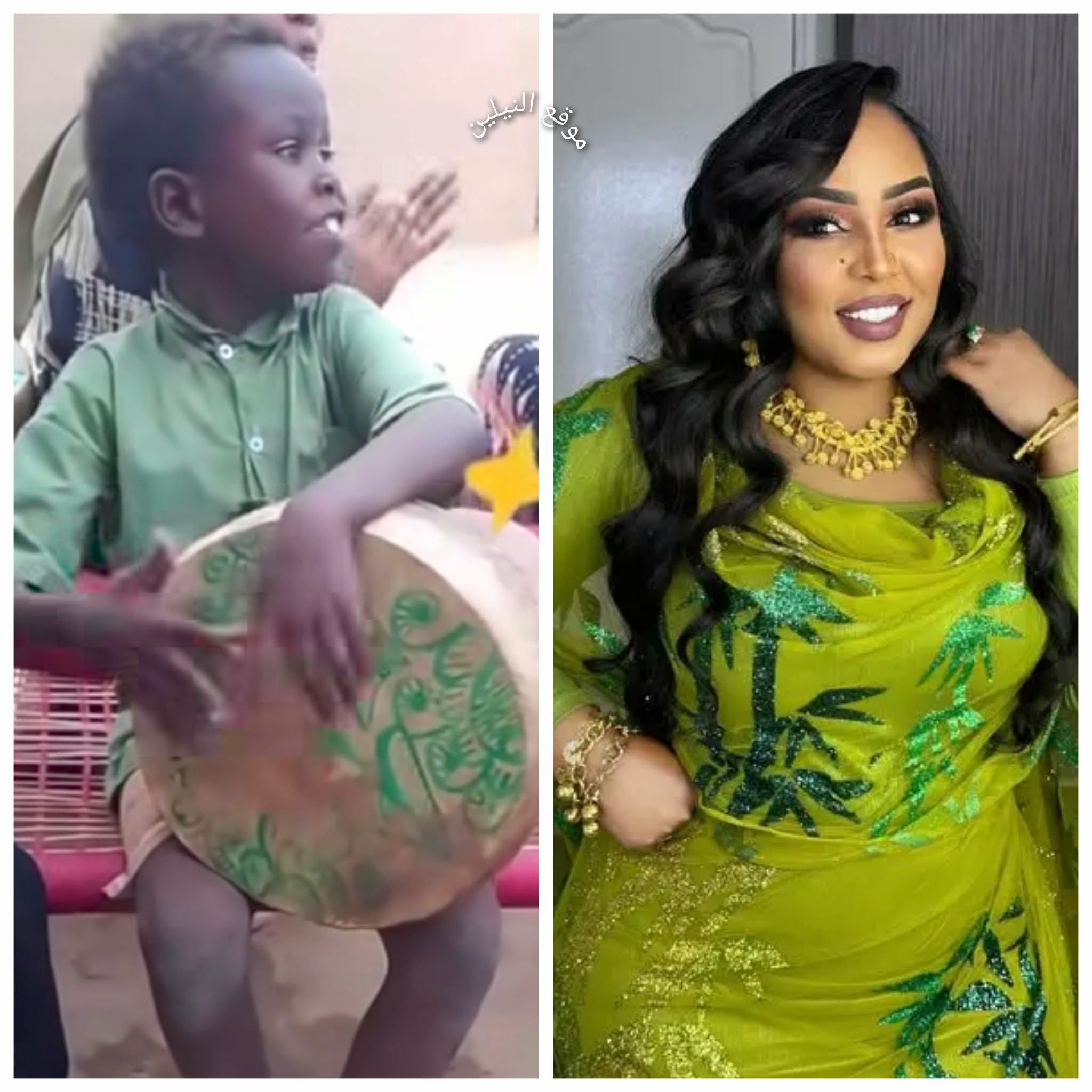 شاهد بالصورة والفيديو.. طفل سوداني يبدع في الغناء بالدلوكة على أنغام “أنا مرتك مالي ماله” والفنانة هدى عربي تعلن دعمه وتتبنى موهبته