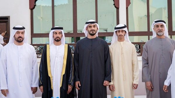 زايد بن محمد بن زايد يحضر حفل استقبال بمناسبة زفاف حميد سعيد حميد الرقراقي المزروعي