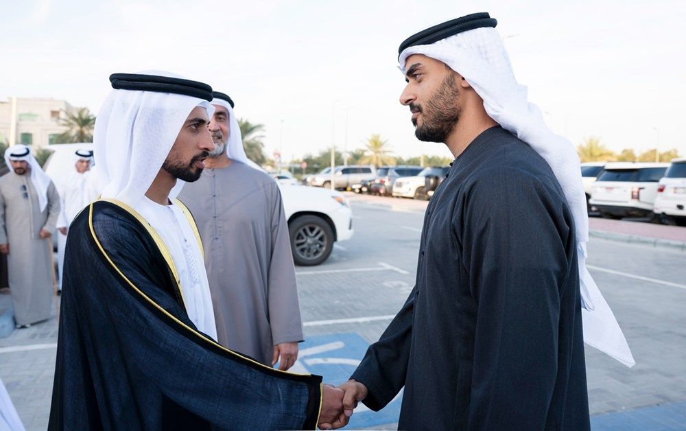 زايد بن محمد بن زايد يحضر حفل استقبال بمناسبة زفاف حميد سعيد حميد الرقراقي المزروعي