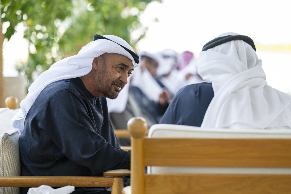 رئيس الدولة يستقبل وزير الدفاع الكويتي الذي يقوم بزيارة عمل يشارك خلالها في فعاليات «الإمارات والكويت.. إخوة إلى الأبد»