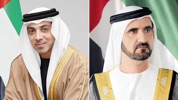 محمد بن راشد ومنصور بن زايد يهنئان رئيس وزراء غينيا بإعادة تعيينه