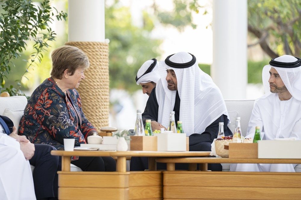 رئيس الدولة يستقبل مديرة صندوق النقد الدولي