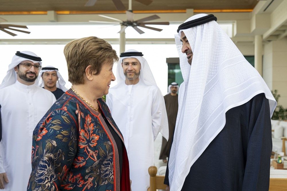 رئيس الدولة يستقبل مديرة صندوق النقد الدولي