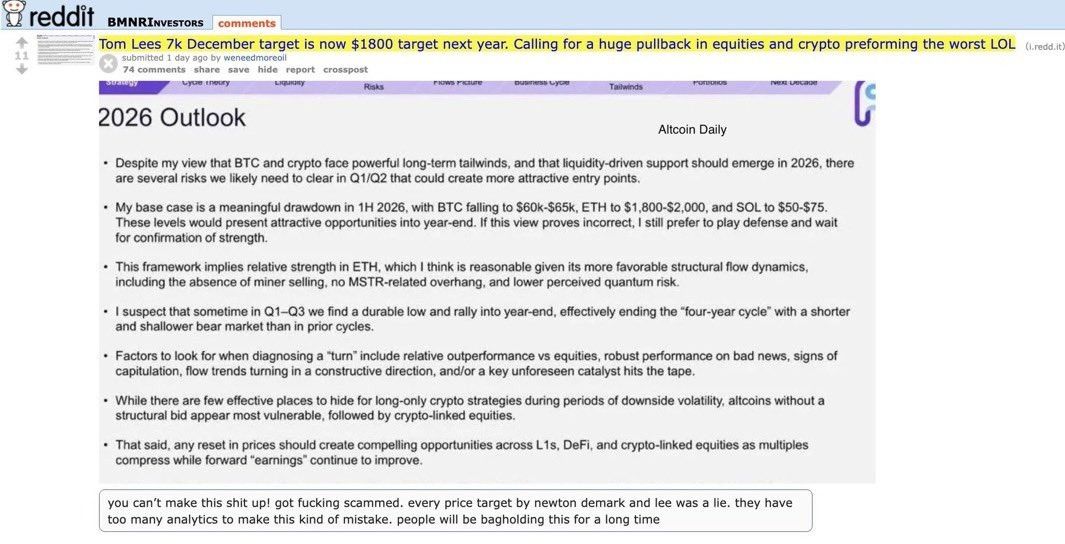 BitMine تقترب من 7 مليارات دولار خسائر غير محققة مع ضغط تراجع إيثيريوم على شركات الخزينة