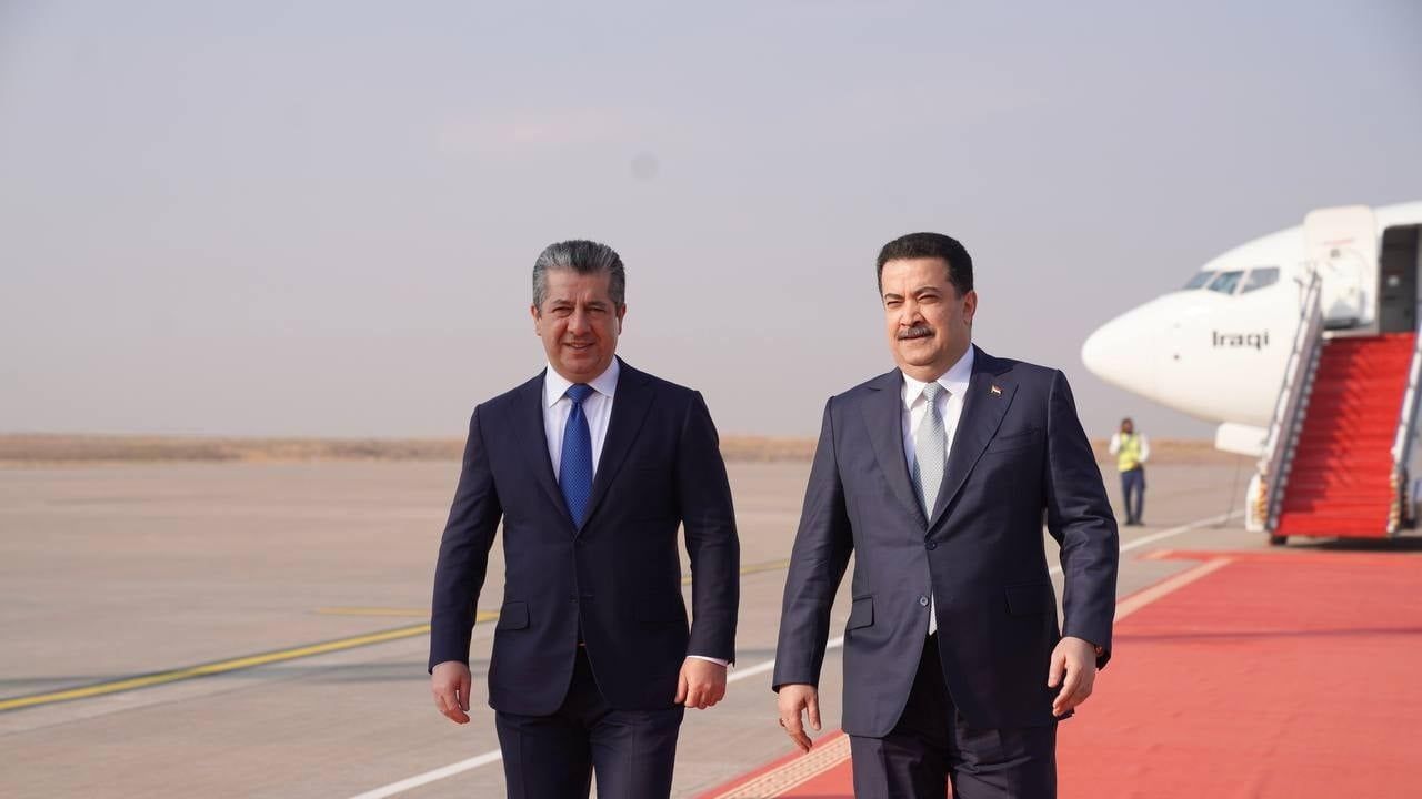 السوداني يصل رفقة وفد سياسي الى كردستان