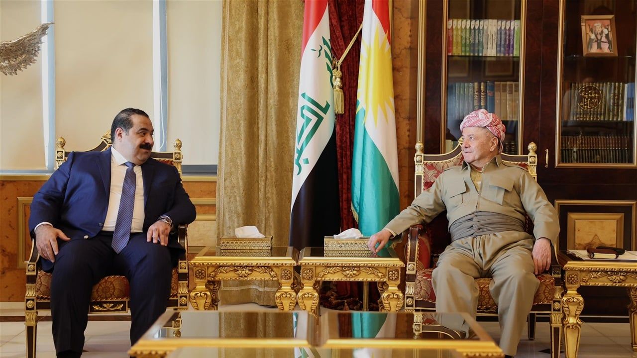 السامرائي يلتقي مسعود بارزاني في أربيل