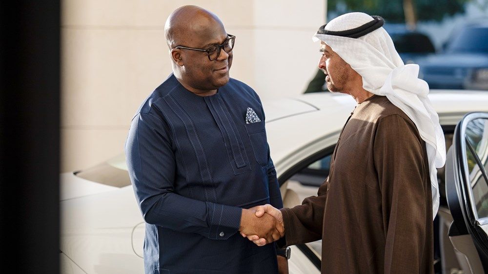 رئيس الدولة يبحث مع رئيس جمهورية الكونغو الديموقراطية سبل تعزيز العلاقات الثنائية