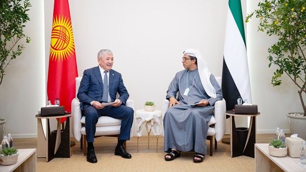 منصور بن زايد يبحث آفاق التعاون الثنائي مع رئيس مجلس وزراء قيرغيزستان