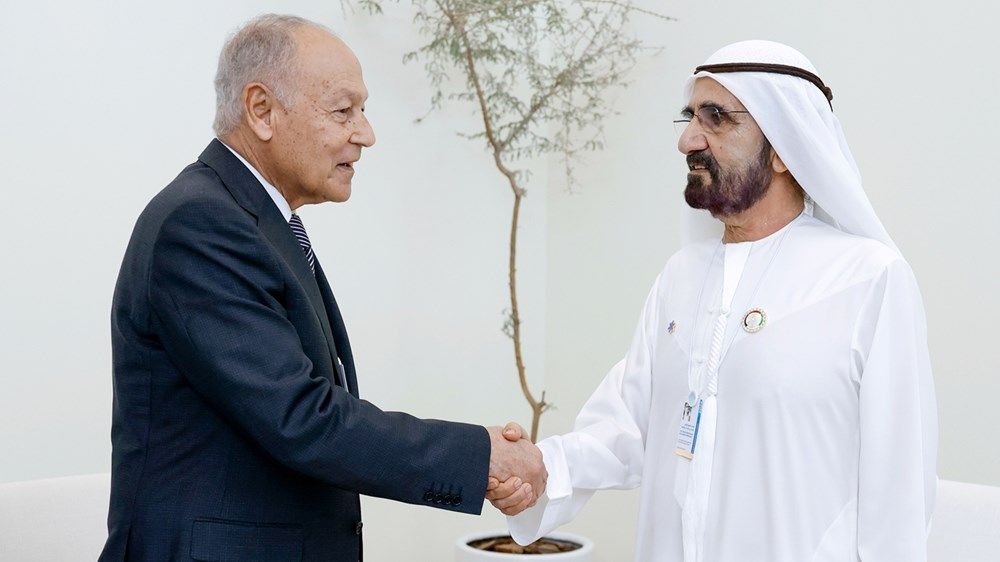 محمد بن راشد يلتقي الأمين العام لجامعة الدول العربية