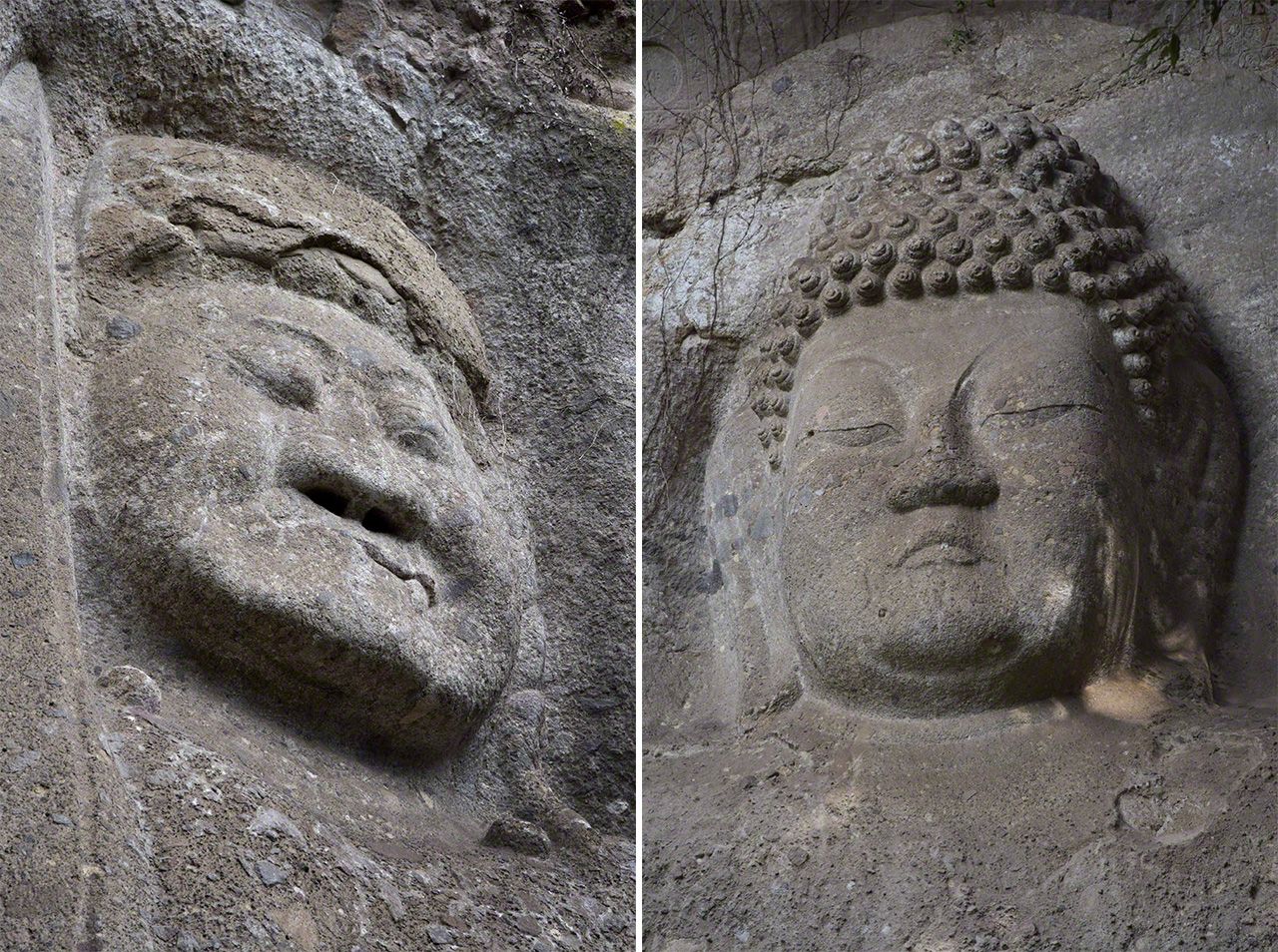 اليابان | كومانو ماغايبوتسو: منحوتات صخرية عملاقة في محافظة أويتا