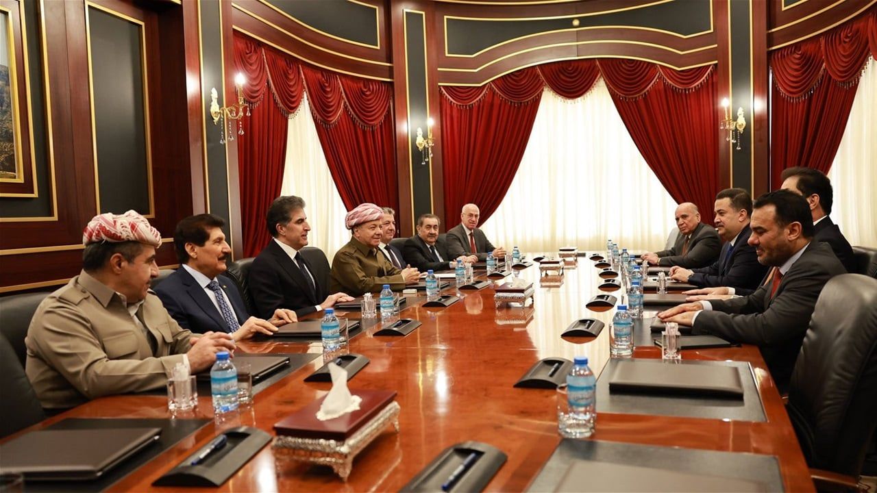 جانب من زيارة وفد الاطار لكردستان.. البارتي يحدد ما سيتنازل عنه مقابل منصب رئاسة الجمهورية