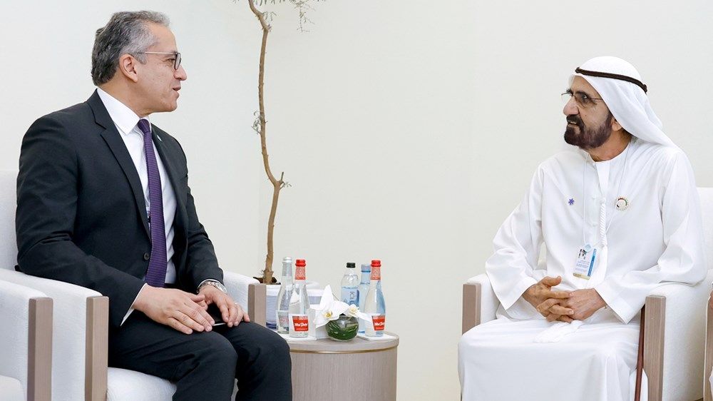 محمد بن راشد يلتقي المدير العام لمنظمة الأمم المتحدة للتربية والعلم والثقافة «اليونسكو»