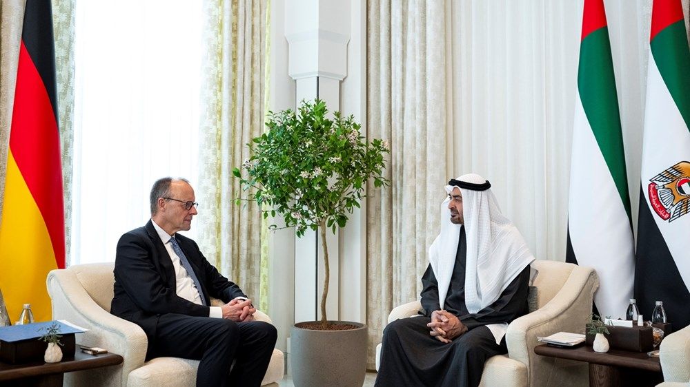 رئيس الدولة والمستشار الألماني يبحثان علاقات التعاون ويشهدان إعلان مذكرات تفاهم