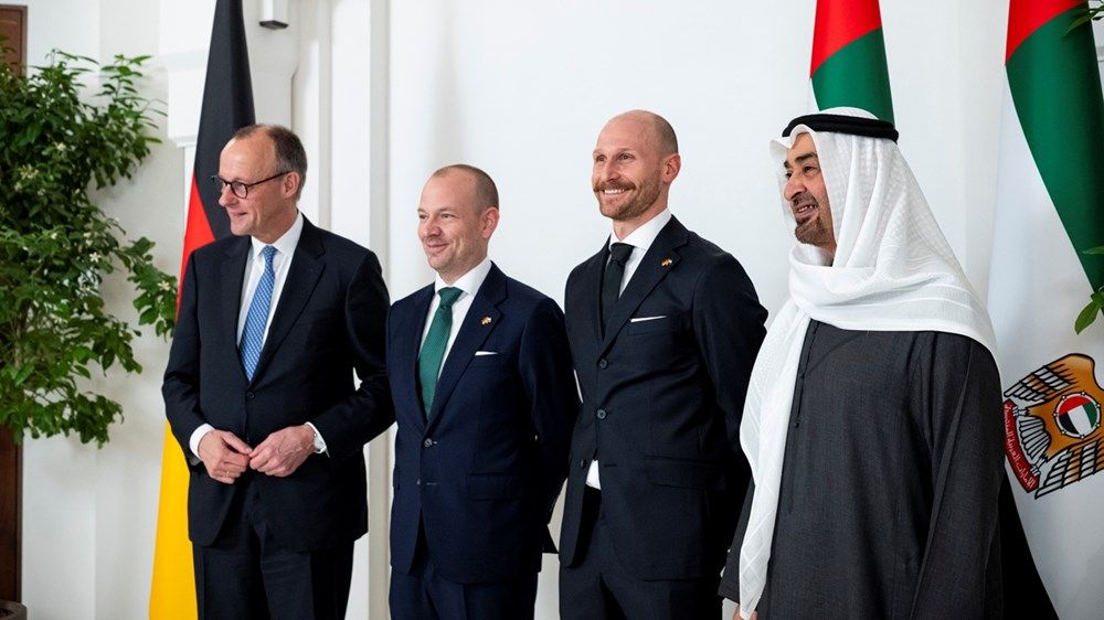 رئيس الدولة والمستشار الألماني يبحثان علاقات التعاون ويشهدان إعلان مذكرات تفاهم