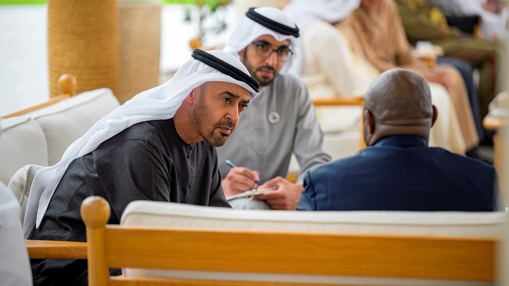 رئيس الدولة يستقبل رئيس بوروندي