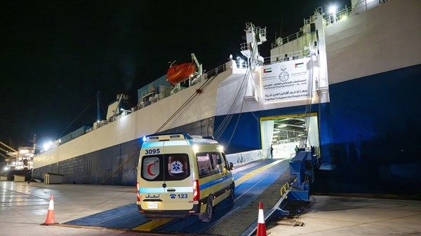المستشفى الإماراتي العائم في العريش يستقبل 10 حالات جديدة من غزة