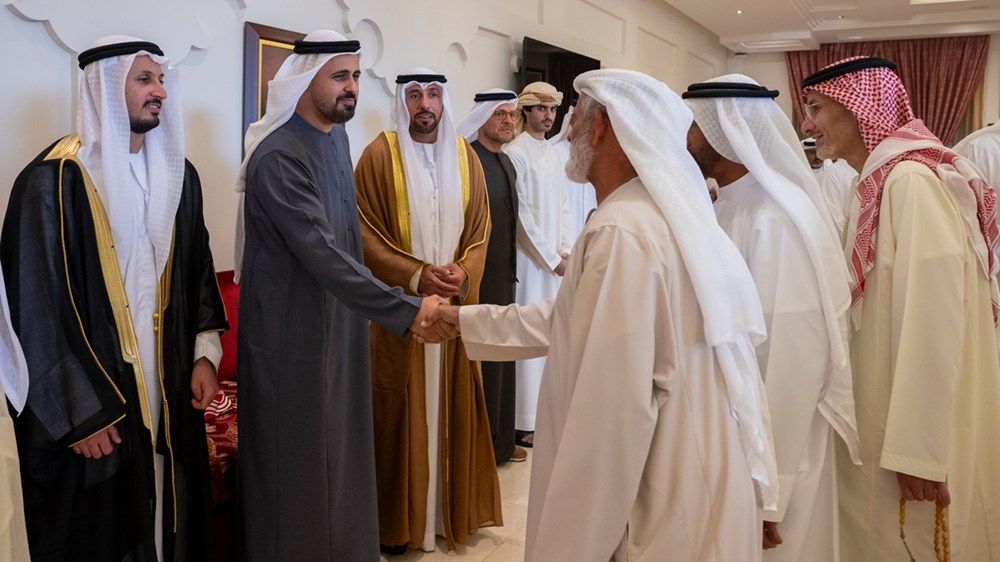 ذياب بن محمد بن زايد يحضر حفل استقبال بمناسبة زفاف علي محمد القبيسي